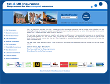 Tablet Screenshot of 1st4ukinsurance.co.uk